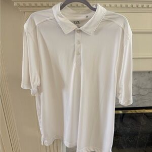 Cutter & Buck Men's Classic White Polo